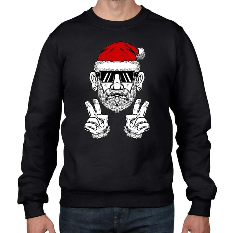 Cool Hipster Santa Hat Christmas Men&