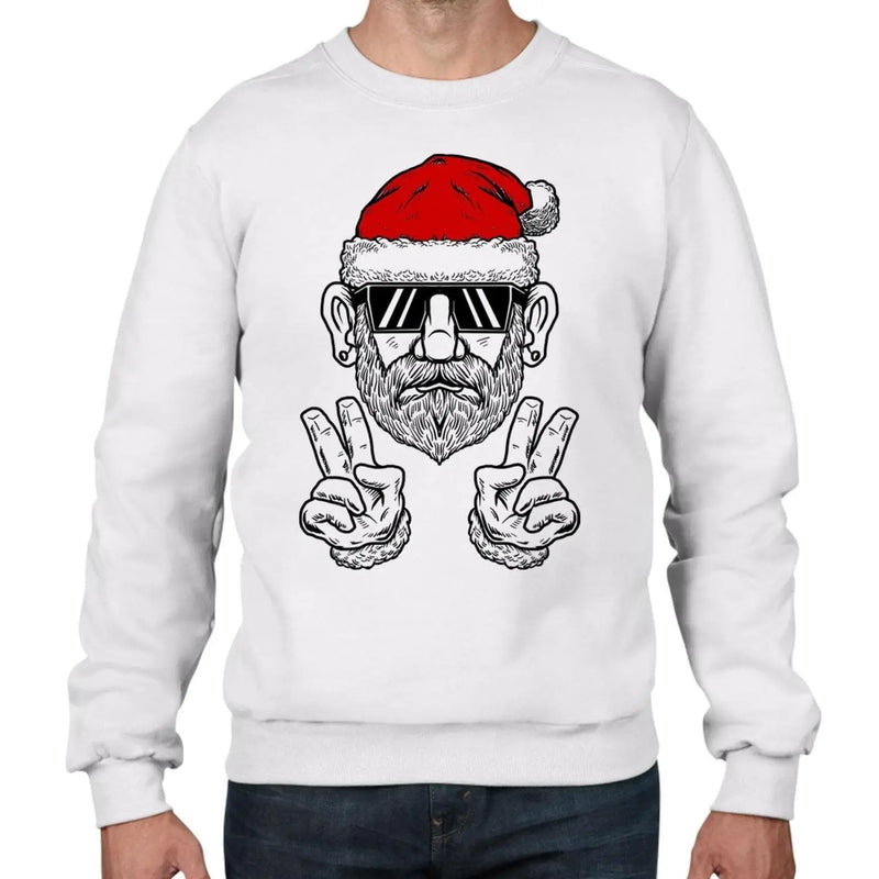 Cool Hipster Santa Hat Christmas Men&