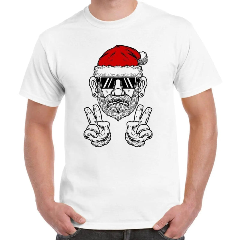 Cool Hipster Santa Hat Christmas Men&