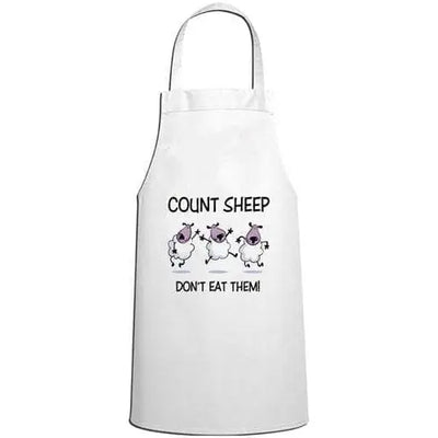 Count Sheep Don't Eat Them Vegetarian Kitchen Apron