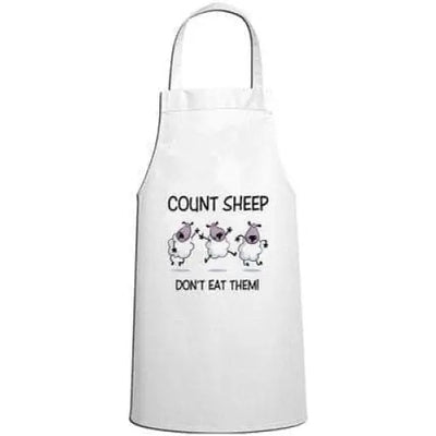 Count Sheep Don't Eat Them Vegetarian Kitchen Apron
