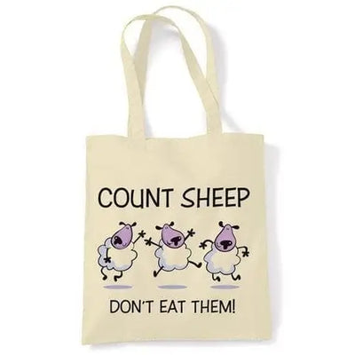 Count Sheep Don't Eat Them Vegetarian Shoulder Bag
