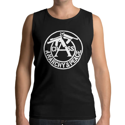 Crass Anarchy & Peace Men’s Vest Top - S Mens T - Shirt