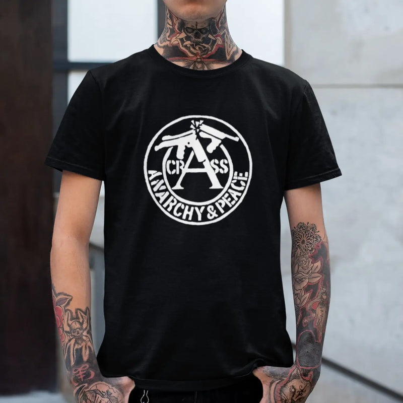 Crass Anarchy & Peace Men’s T-Shirt - Mens T-Shirt