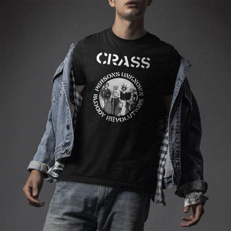 Crass Bloody Revolutions Men’s T-Shirt - Hardcore Punk