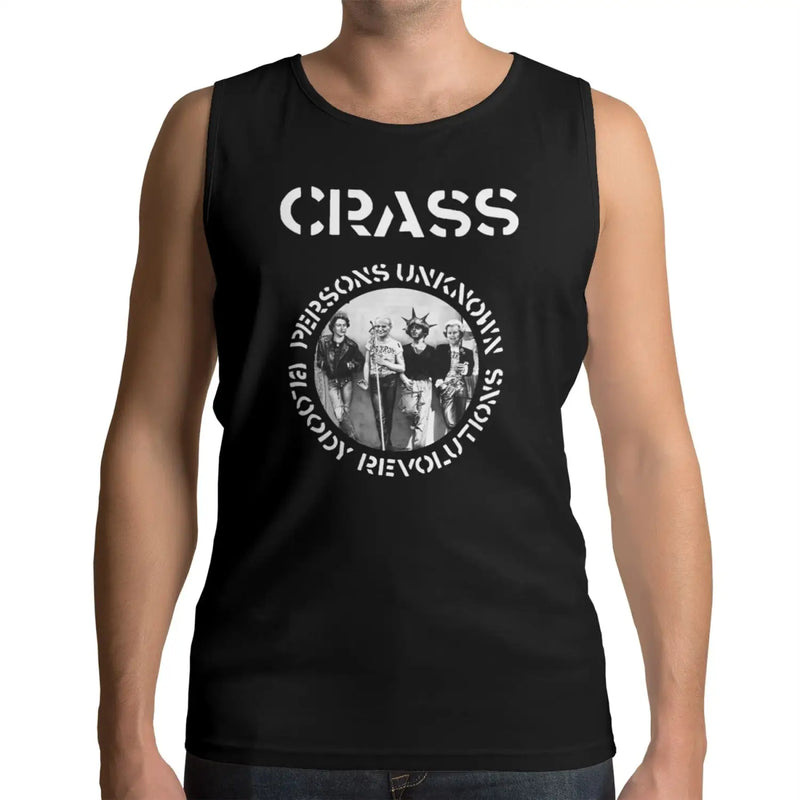 Crass Bloody Revolutions Men’s Vest Top - Hardcore Punk