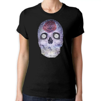 Crystal Skull Day Of The Dead Women's T-Shirt XL