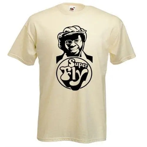 Curtis Mayfield Superfly Mens T-Shirt XXL / Cream