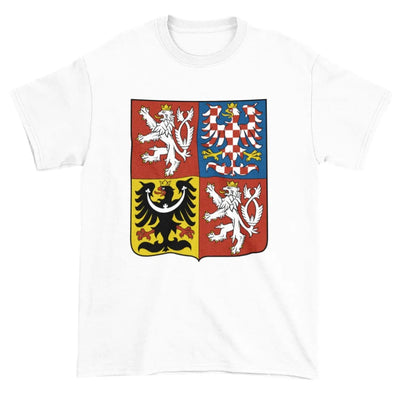 Czech Republic Coat Of Arms Flag Men's T-Shirt 3XL