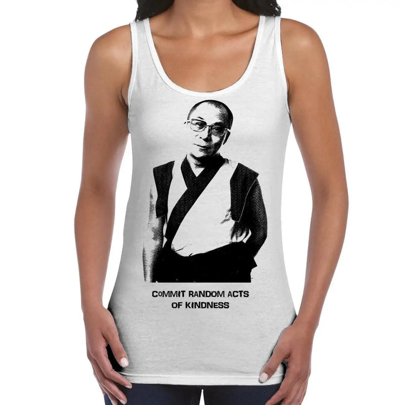 Dalai Lama Random Acts Of Kindness Buddhist Women's Tank Vest Top