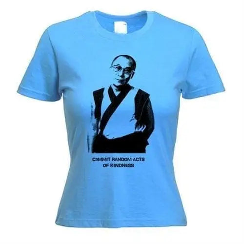 Dalai Lama Womens T-Shirt M / Light Blue