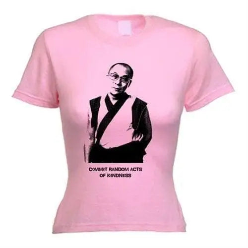 Dalai Lama Womens T-Shirt M / Light Pink