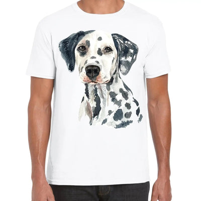 Dalmatian Portrait Cute Dog Lovers Gift Mens T-Shirt