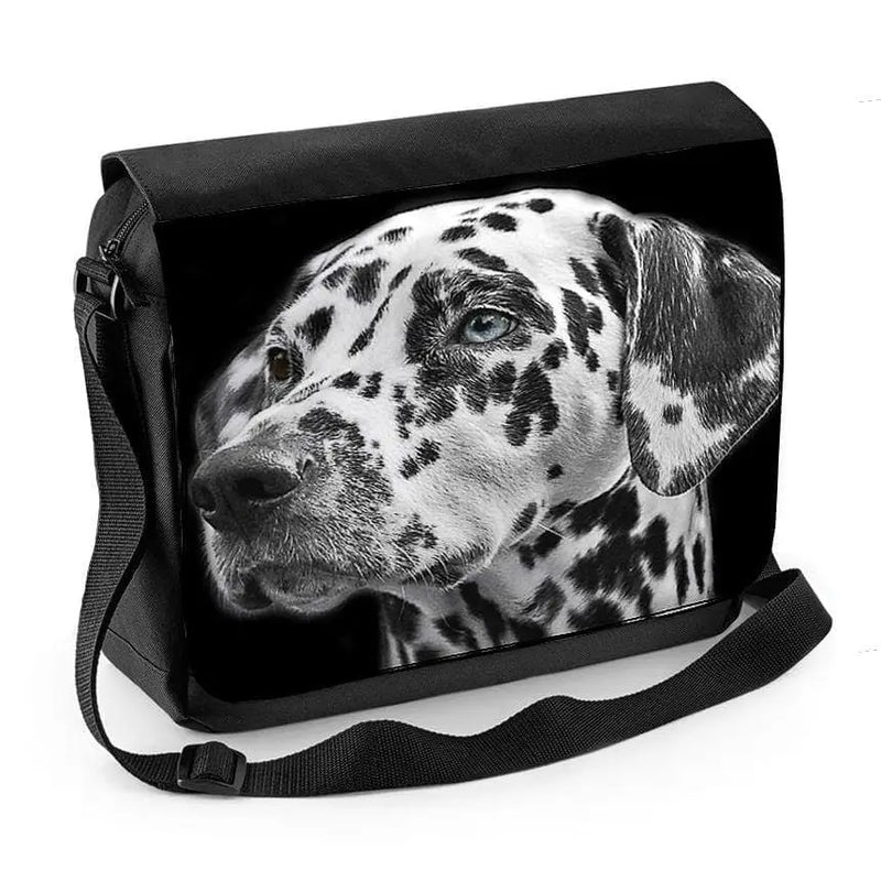 Dalmation Head Laptop Messenger Bag