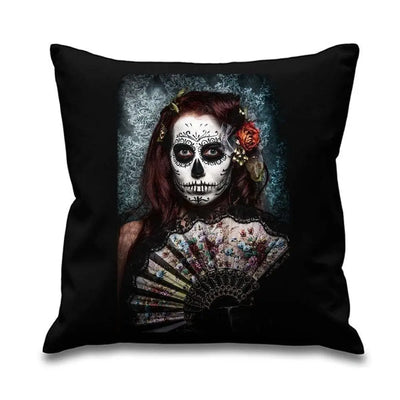 Day Of The Dead Fan Girl Cushion