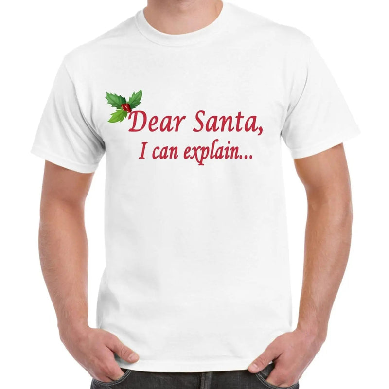 Dear Santa, I Can Explain... Christmas Funny Men&