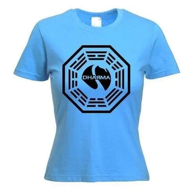 Dharma Initiative Womens T-Shirt S / Light Blue