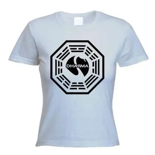 Dharma Initiative Womens T-Shirt S / Light Grey