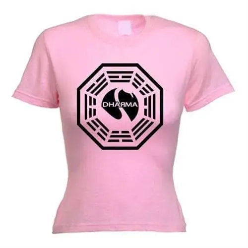 Dharma Initiative Womens T-Shirt S / Light Pink