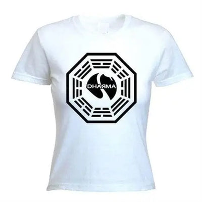 Dharma Initiative Womens T-Shirt S / White