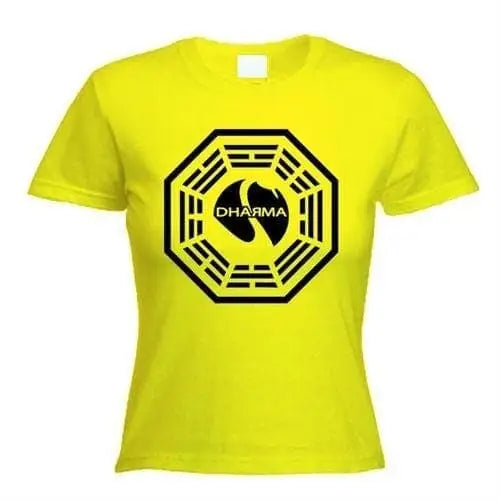 Dharma Initiative Womens T-Shirt S / Yellow