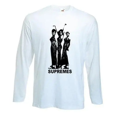 Diana Ross &The Supremes Long Sleeve T-Shirt XXL / White