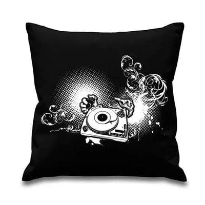 DJ Vinyl Turntables Sofa Cushion Black