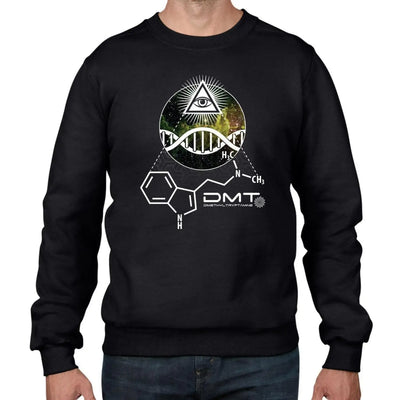 DMT All Seeing Eye Hipster Men's Sweatshirt Jumper XXL / Black