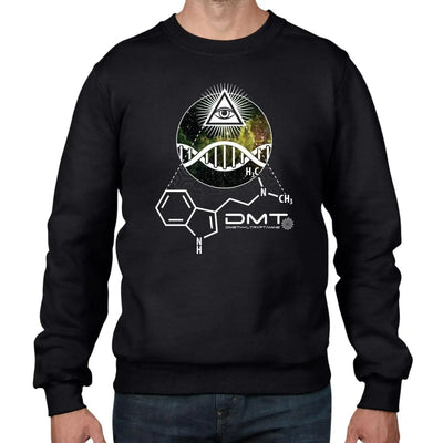 DMT All Seeing Eye Hipster Men's Sweatshirt Jumper XXL / Black