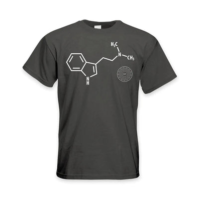 DMT Chemical Formula Psychedelic Men's T-Shirt M / Charcoal Grey