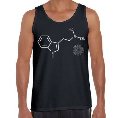 DMT Chemical Formula Psychedelic Men's Tank Vest Top XL / Black