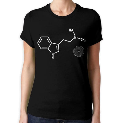 DMT Chemical Formula Psychedelic Women's T-Shirt XL / Black