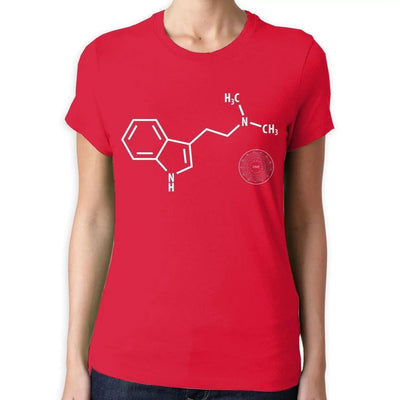 DMT Chemical Formula Psychedelic Women's T-Shirt XL / Red