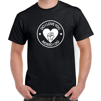Do I Love You Heart Logo Northern Soul Men's T-Shirt 3XL / Black