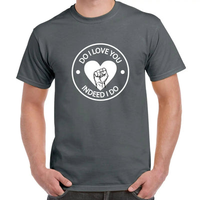 Do I Love You Heart Logo Northern Soul Men's T-Shirt L / Charcoal Grey