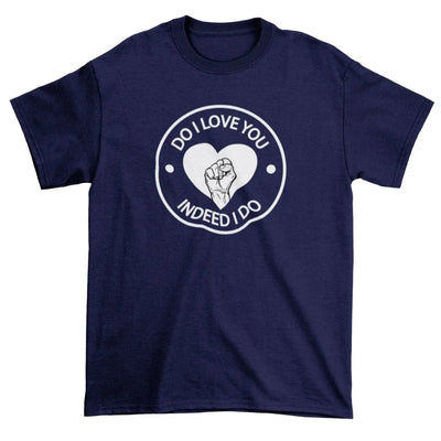 Do I Love You Heart Logo Northern Soul Men's T-Shirt 3XL / Navy