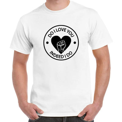Do I Love You Heart Logo Northern Soul Men's T-Shirt 3XL / White