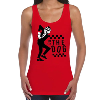 Do The Dog Ska 2 Tone Women's Vest Tank Top XL / Red