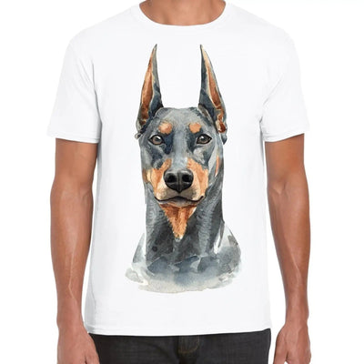 Doberman Pinscher Portrait Cute Dog Lovers Gift Mens T-Shirt