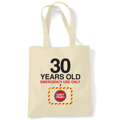 Don't Panic 30th Birthday Tote Shoulder Shopping Bag