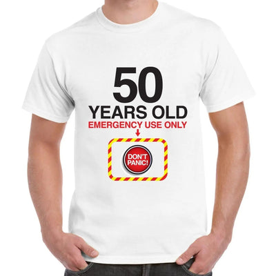 Don't Panic 50th Birthday Men's T-Shirt 3XL