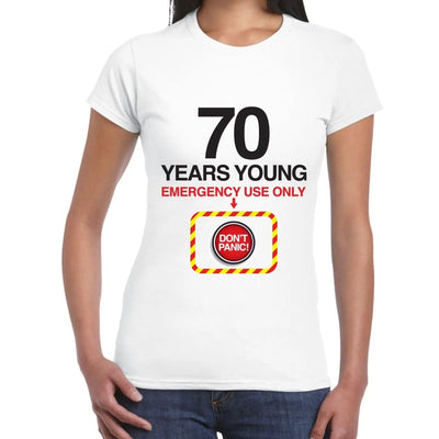 Don't Panic 70th Birthday Women's T-Shirt XL