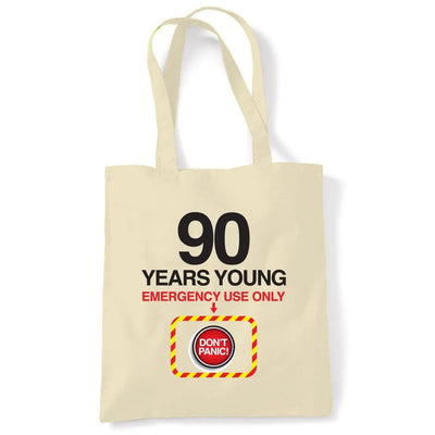 Don't Panic 90th Birthday Tote Shoulder Shopping Bag