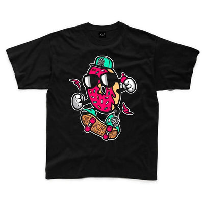 Donut Skateboarder Kids Childrens T-Shirt 5-6