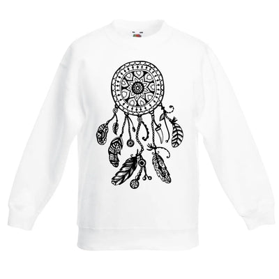 Dream Catcher Children's Toddler Kids Sweatshirt Jumper 5-6 / White