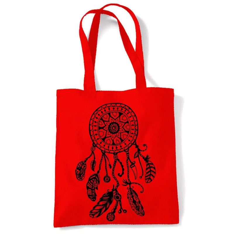 Dreamcatcher Native American Hipster Large Print Tote Shoulder Shopping Bag