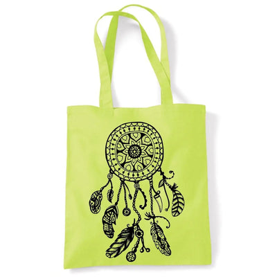 Dreamcatcher Native American Hipster Large Print Tote Shoulder Shopping Bag