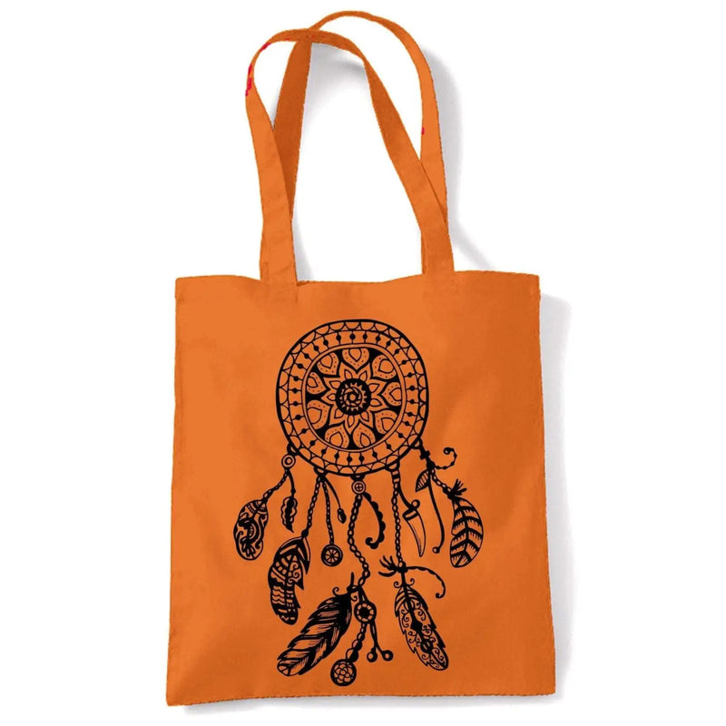 Dreamcatcher Native American Hipster Large Print Tote Shoulder Shopping Bag