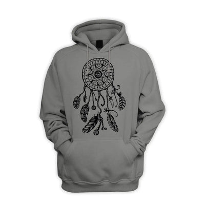 Dreamcatcher Native American Hipster Men's Pouch Pocket Hoodie Hooded Sweatshirt L / Charcoal Grey