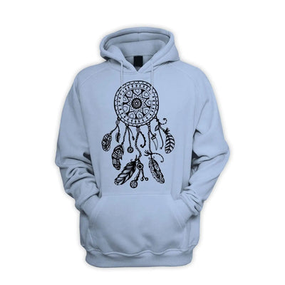 Dreamcatcher Native American Hipster Men's Pouch Pocket Hoodie Hooded Sweatshirt L / Light Blue